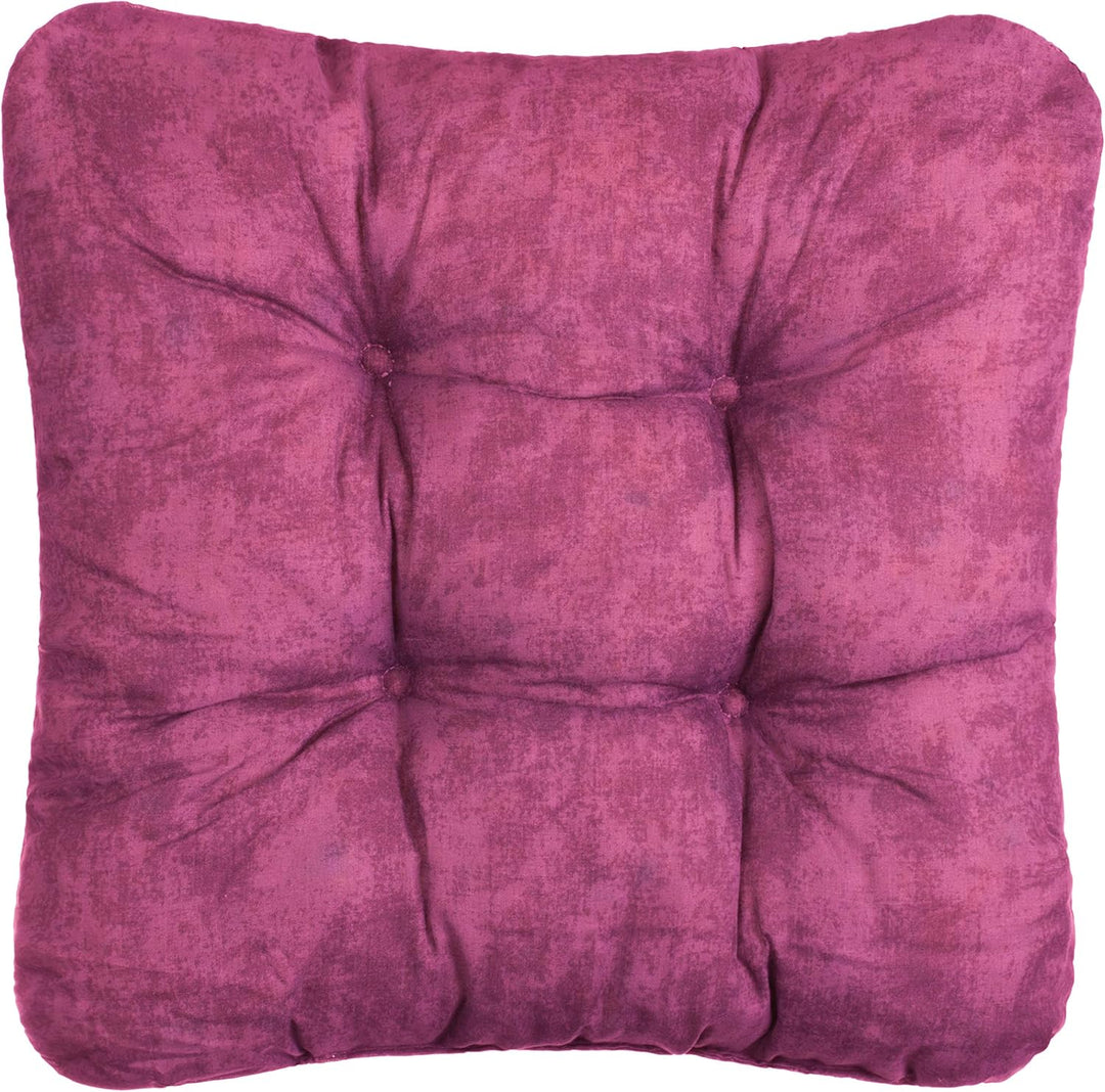 Brandsseller Kissen-Set Sitzkissen Dekokissen Stuhlkissen Zierkissen Stuhlauflage (6er-Set, Beere) 6