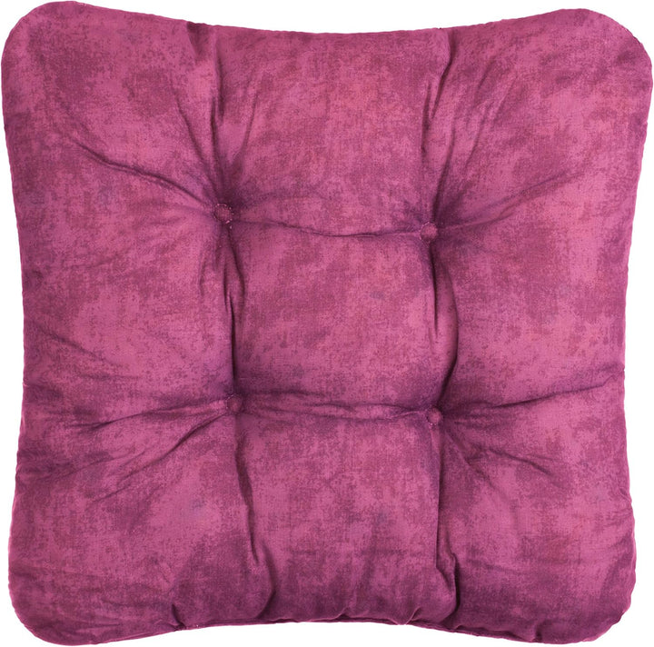 Brandsseller Kissen-Set Sitzkissen Dekokissen Stuhlkissen Zierkissen Stuhlauflage (6er-Set, Beere) 6