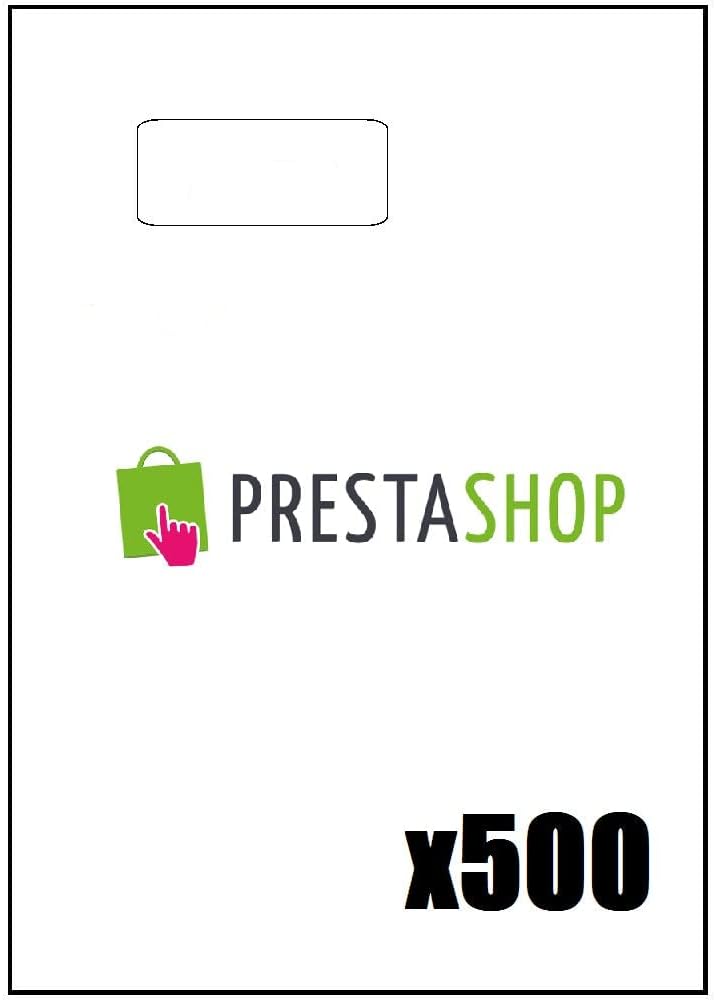 Stick'ngo Papier mit integrierten selbstklebenden Etiketten, für Prestashop-Rechnungen, 500 Blatt Ve