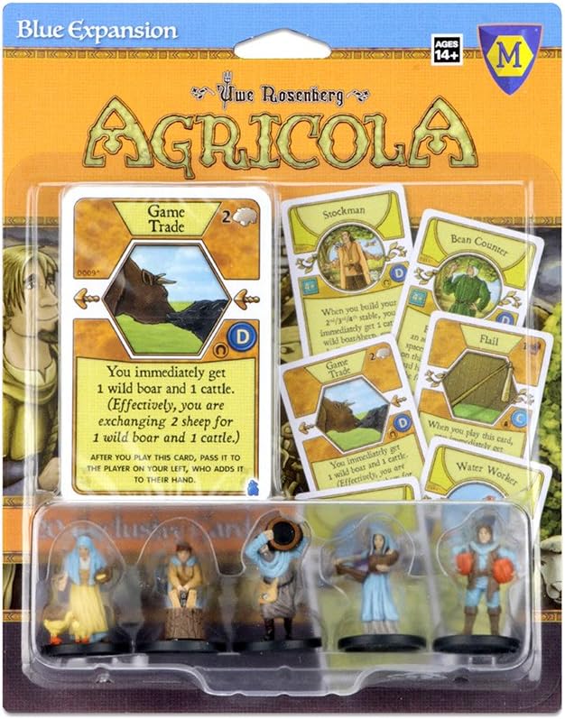 Mayfair Games Europe MFG72866 Agricola Game Expansion: Blue (5 Figures), Mehrfarbig