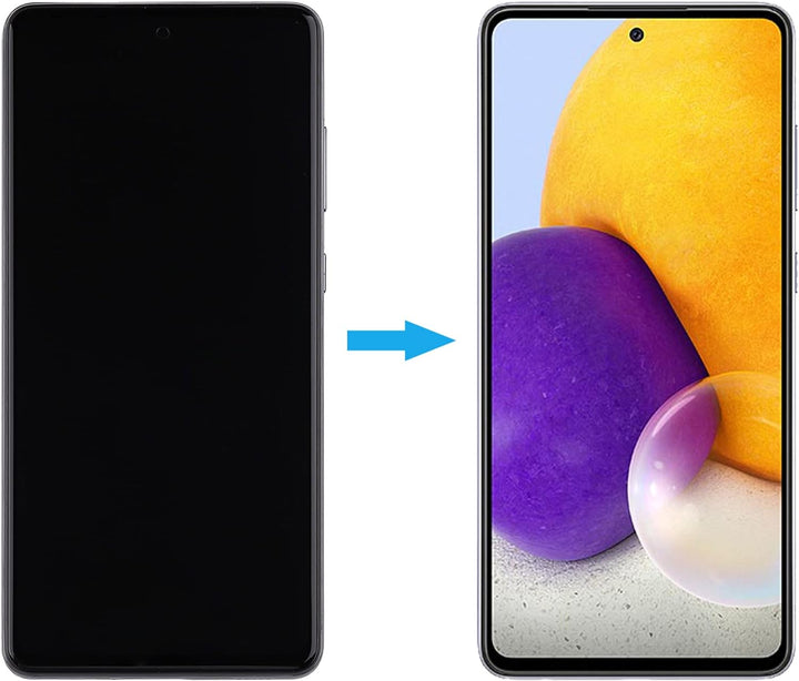 Duotipa Display Kompatibel mit Samsung Galaxy A72 SM-A725F SM-A725F/DS 6.7" Super AMOLED (Schwarz mi