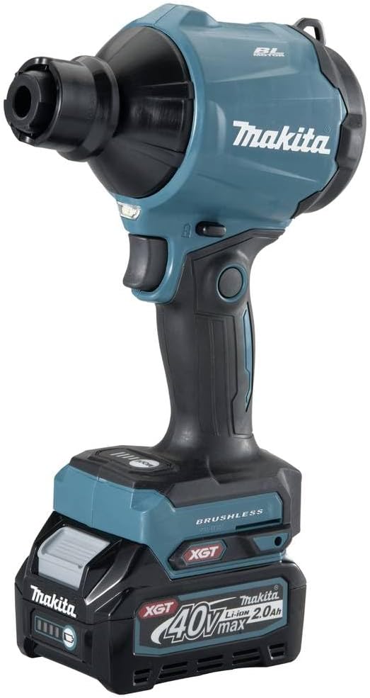 Makita AS001GA102 Akku-Gebläse 40V max. / 2,0 Ah, 1 Akku + Ladegerät in Transporttasche, Petrol mit