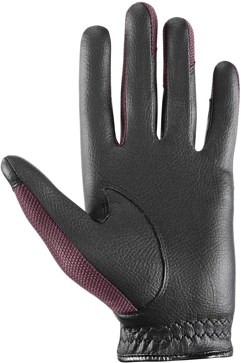 Uvex Unisex – Erwachsene Sumair Reithandschuhe 7 black-burgundy, 7 black-burgundy