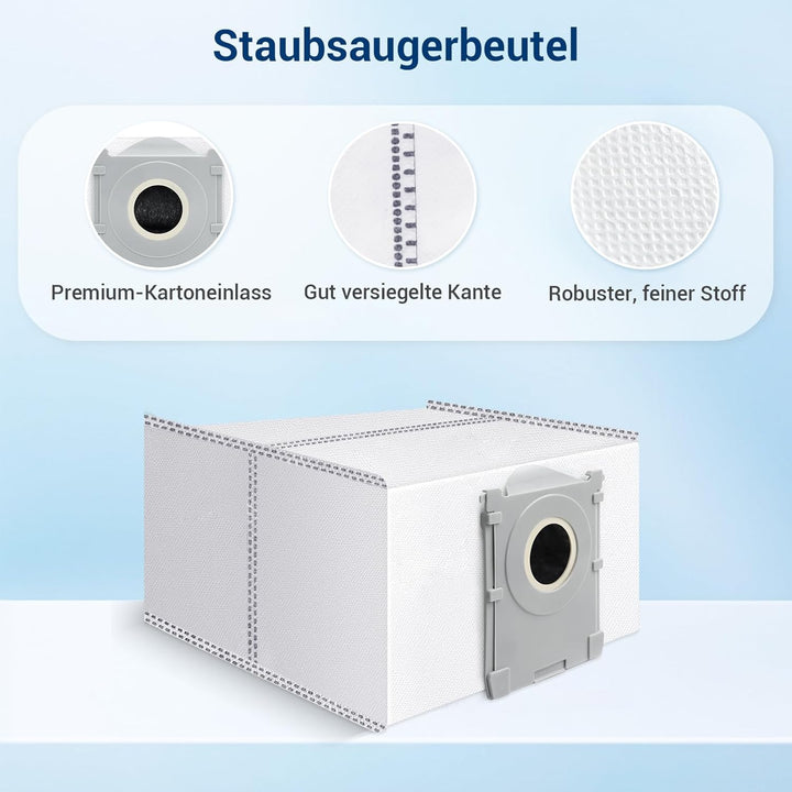 Bluearks 19 Stück Zubehörset für Ecovacs Deebot X8 Pro Omni/X8 Omni Saugroboter, 1 Hauptbürste, 4 Fi
