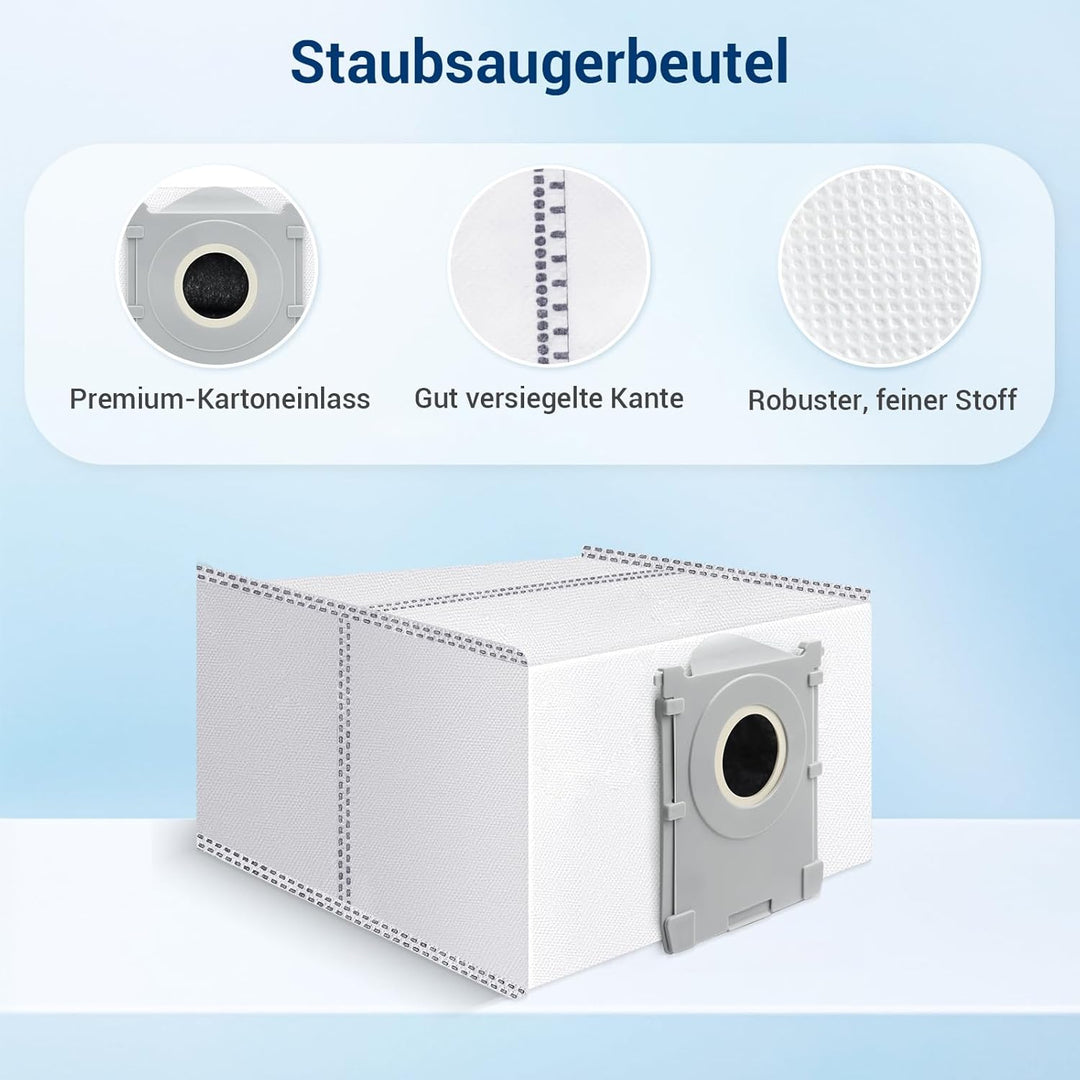 Bluearks 19 Stück Zubehörset für Ecovacs Deebot X8 Pro Omni/X8 Omni Saugroboter, 1 Hauptbürste, 4 Fi