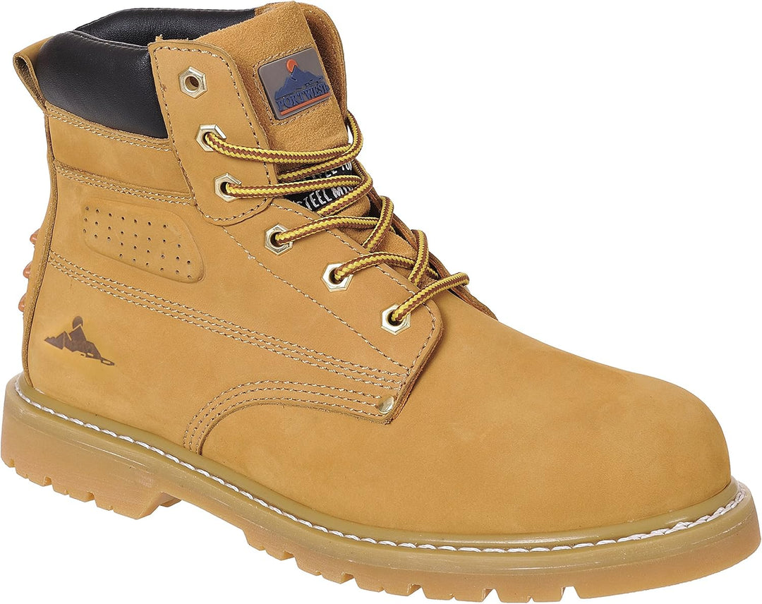 Portwest Steelite Plus rahmengenähter Stiefel SBP HRO, Grösse: 39, Farbe: Honig, FW35HOR39 39 Beige
