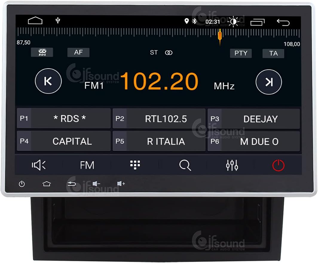 Costum fit Autoradio für Ducato 250 Android GPS Bluetooth WiFi Dab USB Full HD Touchscreen Display 1