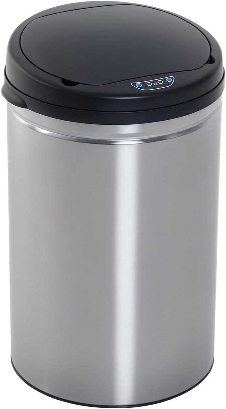 HOMCOM Edelstahl Automatik Sensor Mülleimer Abfalleimer IR Sensor mit/ohne Inneneimer rund 30 L 30.5