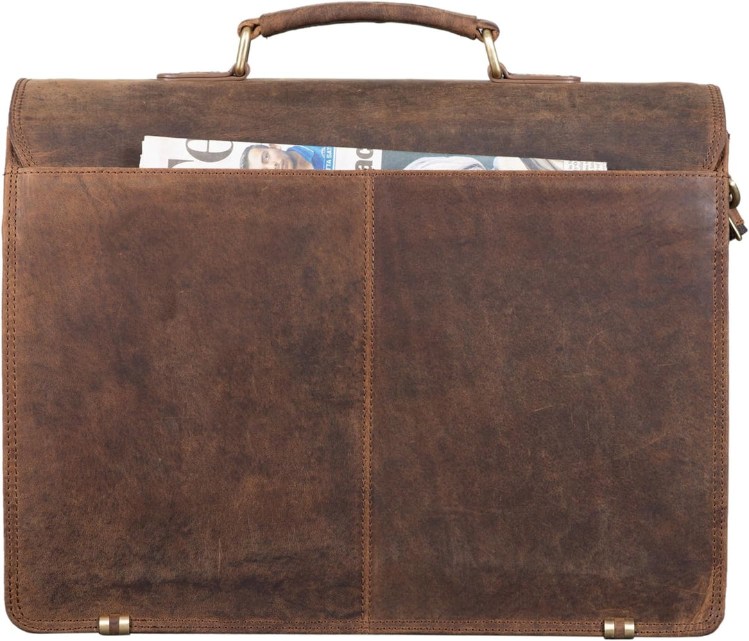 STILORD 'Morpheus' Aktentasche Leder Gross Herren XXL Businesstasche riesige Lehrertasche mit Laptop