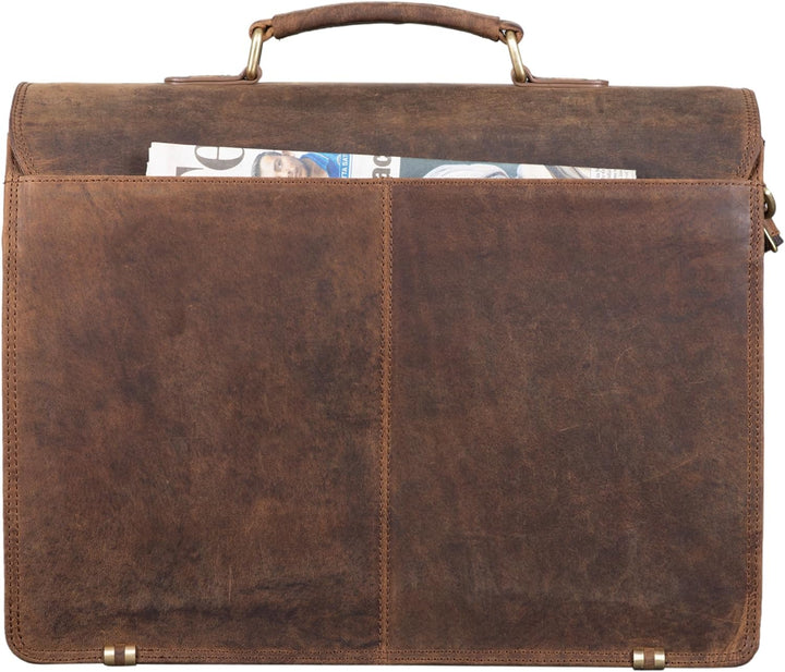 STILORD 'Morpheus' Aktentasche Leder Gross Herren XXL Businesstasche riesige Lehrertasche mit Laptop