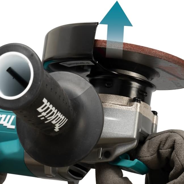 Makita GA044GZ Akku-Winkelschleifer 40V max. (ohne Akku, ohne Ladegerät), Petrol, Schwarz