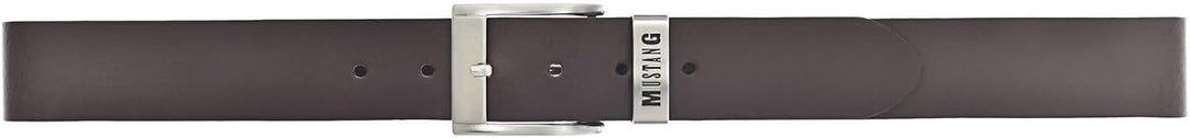 MUSTANG Herren Ledergürtel MG2164L15 40mm Gürtelbreite Schwarz Braun 80-115cm W100 Dark Brown 0691,