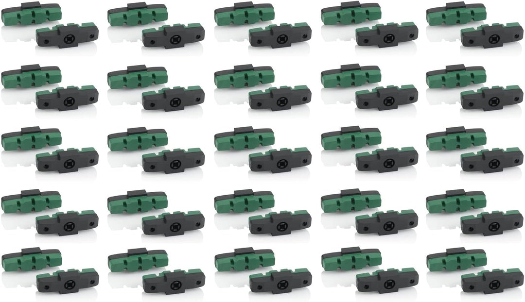 XLC Unisex – Erwachsene BS-X42 Bremsschuhe, grün, 50mm