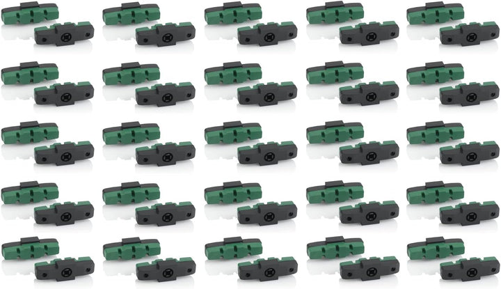 XLC Unisex – Erwachsene BS-X42 Bremsschuhe, grün, 50mm