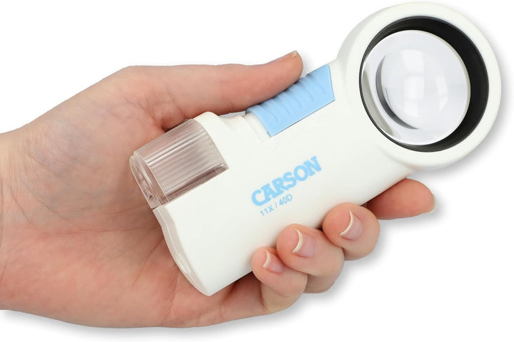 Carson MagniFlash asphärische 11x Lupe mit LED und Taschenlampenfunktion (CP-40) 11x LED-Lupe, 11x L