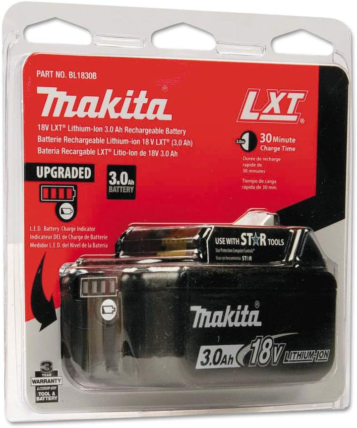 Makita BL1830B-2 18V LXT Lithium-Ion 3.0Ah Battery