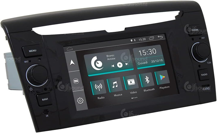 Costum fit Autoradio für Lancia Ypsilon Android GPS Bluetooth WiFi Dab USB Full HD Touchscreen Displ