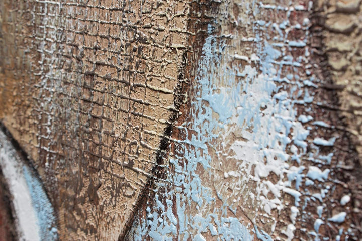 YS-Art Abstrakt Acryl Gemälde auf Leinwand Theke handgemalt Wandbilder Wohnzimmer modern Wohndekor D
