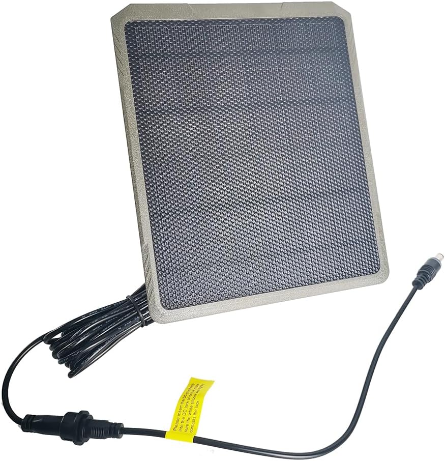 GardePro SP350 Wildkamera-Solarpanel mit wiederaufladbarem Akku, 12V/1 A, 9V/1,3 A, 6V/2 A, Stecker