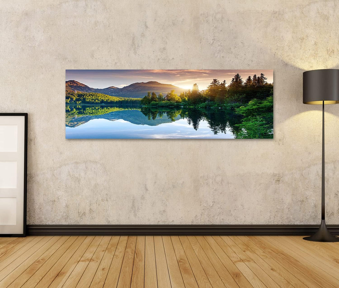 islandburner Bild auf Leinwand Bergsee Im Nationalpark Hohe Tatra Strbske Pleso Slowakei Bilder Wand