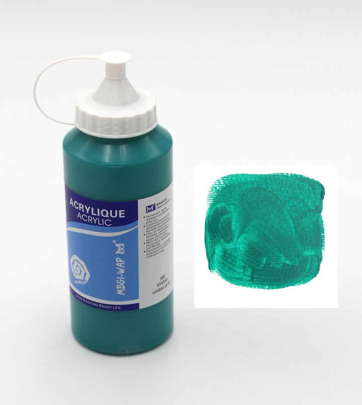 24 x Acrylfarben Set je 500 ml, ausgewählte Farbtöne, original MAGI strahlende Künstler Acrylfarbe