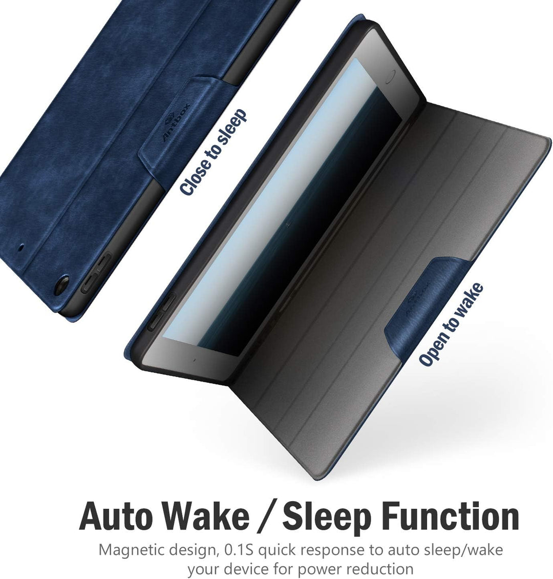 Antbox Hülle für iPad 10.2 (9. Generation/8. Generation/7. Generation) mit stifthalter Auto Schlaf/W