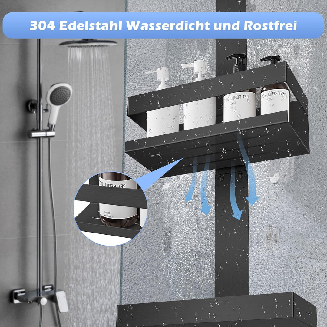 UUlioyer Duschablage zum Hängen, Shampoo Duschgel Halterung für Dusche, Duschregal aus Edelstahl SUS