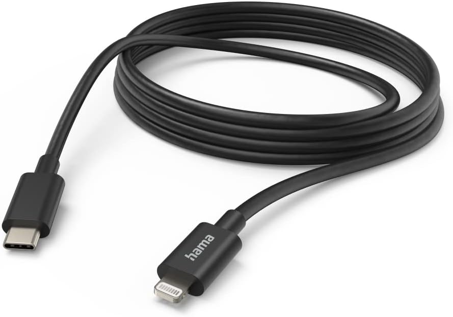 Hama Ladekabel USB C auf Lightning (iPhone Ladekabel, Lightning Kabel, iPhone 14 13 12 11 Pro Max Pl