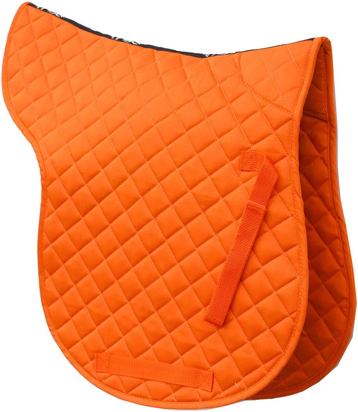 Rhinegold GP Numnah Baumwolle, gesteppt tangerine Volle Grösse, tangerine Volle Grösse