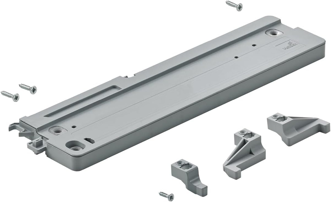 HETTICH 9242227 Top Line L Silent System Öffnungsdämpfung 2 türig 50kg, für Schiebetüren, Silber
