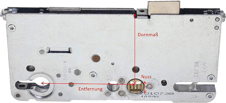 Roto Reparaturschloss Serie C500, 4592P10, Silber