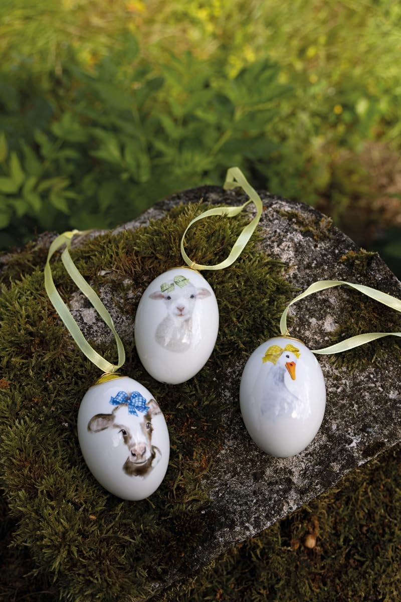 Hutschenreuther Geschenkserie Farm Life Set 3 Porzellan-Eier Osterdekoration Limitierte Geschenkseri