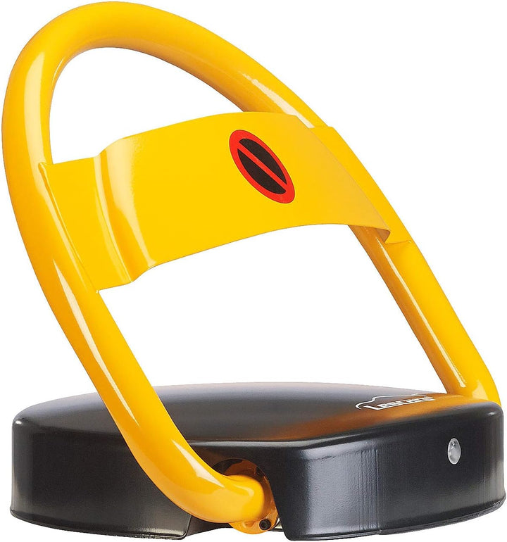 Lescars Parkplatzwächter: Automatische Parkplatzsperre mit Akku & Fernbedienung (Parkplatzabsperrung