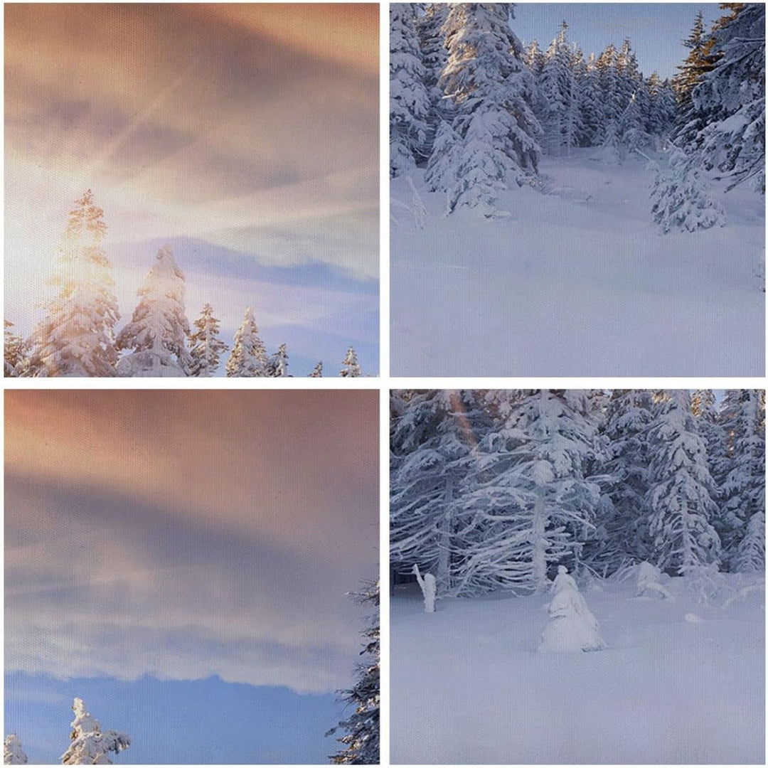 Bilder auf Leinwand 100x70cm Leinwandbild Abenteuer alpen winter schnee Gross Wanddeko Bild Schlafzi