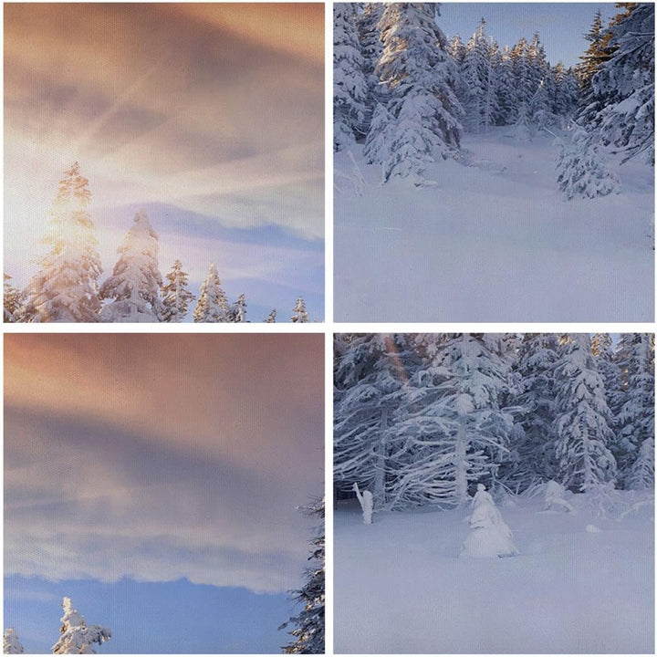 Bilder auf Leinwand 100x70cm Leinwandbild Abenteuer alpen winter schnee Gross Wanddeko Bild Schlafzi