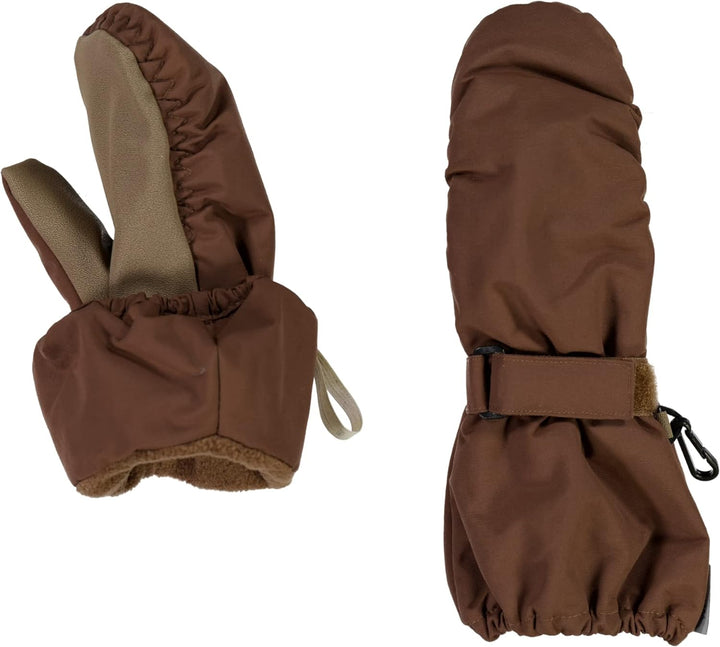 Wheat Unisex Kids Schneehandschuh wasserdicht Mittens Zipper Tech, Soil, S / 6-12mth