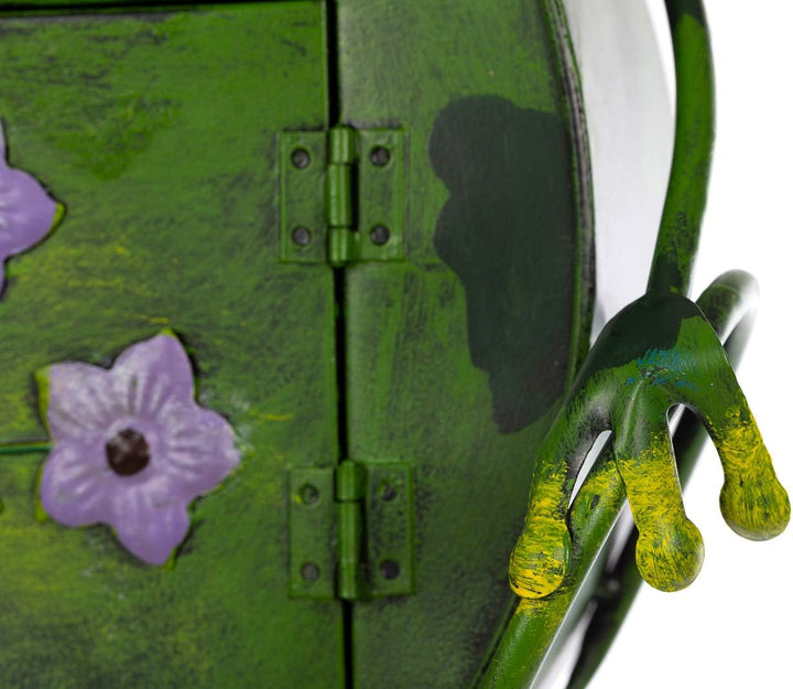 Antiker Briefkasten, Tierdesign Frosch, NA13A332 Handbemalt. Briefkasten-froschkönig, Briefkasten-fr