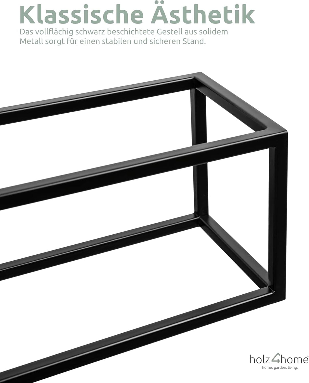 holz4home® Dekoständer aus MDF Eichenholz I Blumenständer Sonoma Eiche I Höhe: 50 cm I Dekosäule mit