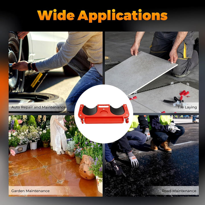 BJTDLLX Kniebrett mit Rollen Knierollbrett Knierolli Rolling Knee Pads Bodenleger Werkzeug Knieschon