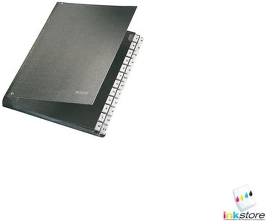 Leitz Ordnungsmappe 58250195 Ordner, A-Z, Anzahl der Abteilungen 24, Schwarz