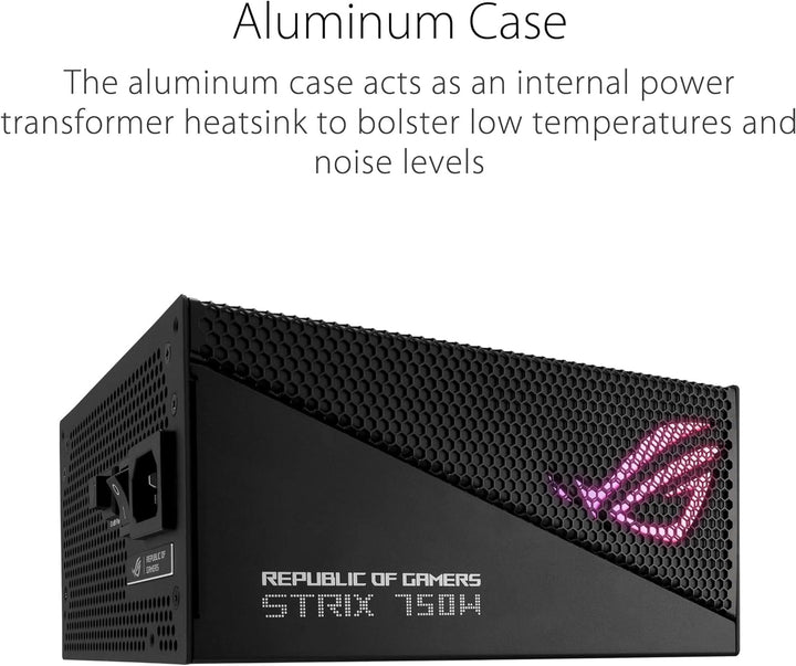 ASUS ROG Strix 850W Gold Aura Edition RGB Netzteil (850 Watt, Aura Sync RGB Belechtung, 80+ Gold Zer
