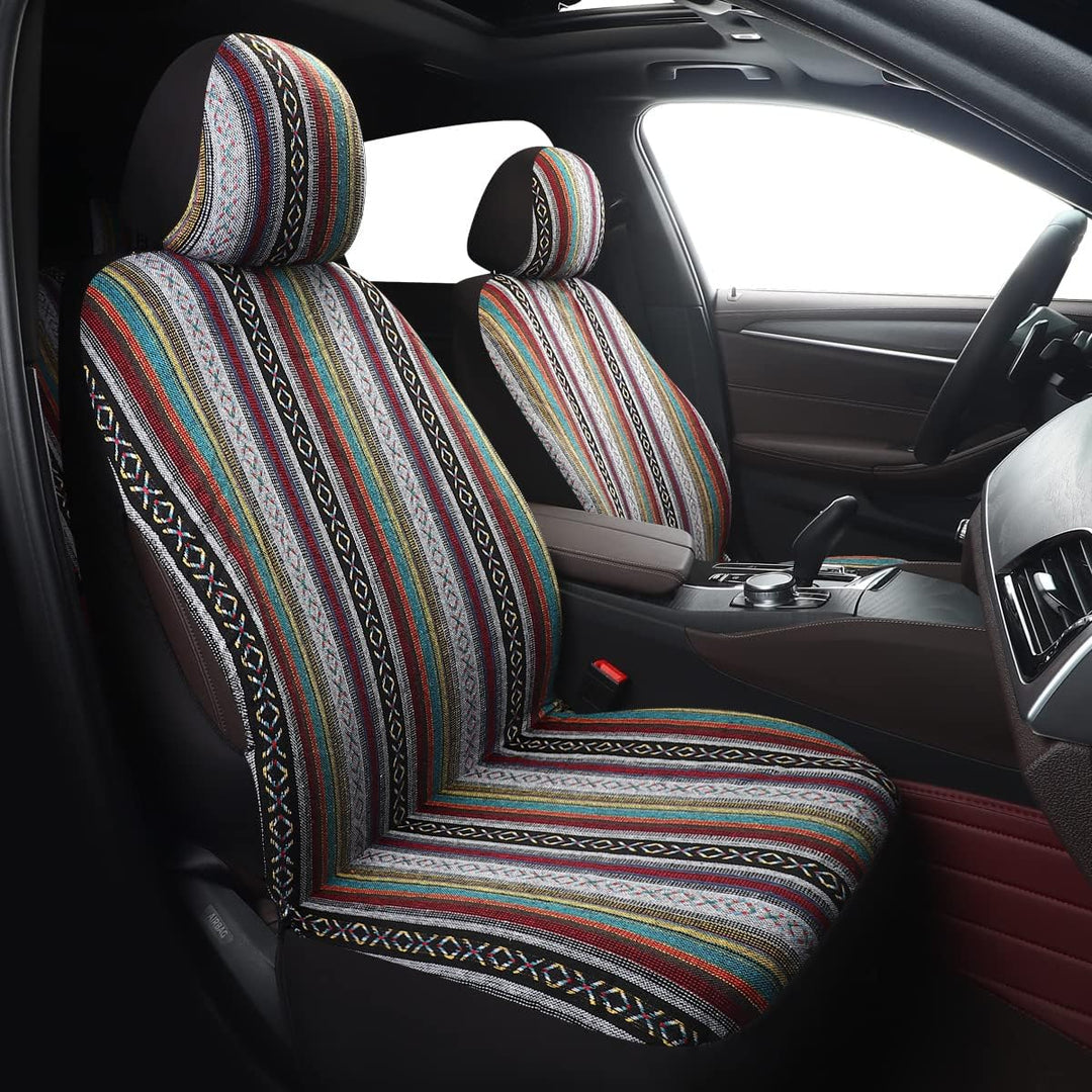 SOBONITO Auto-Sitzbezüge Vordersitze,Auto-Sitzbezug Set Universal für Fahrersitz und Beifahrer Auto-