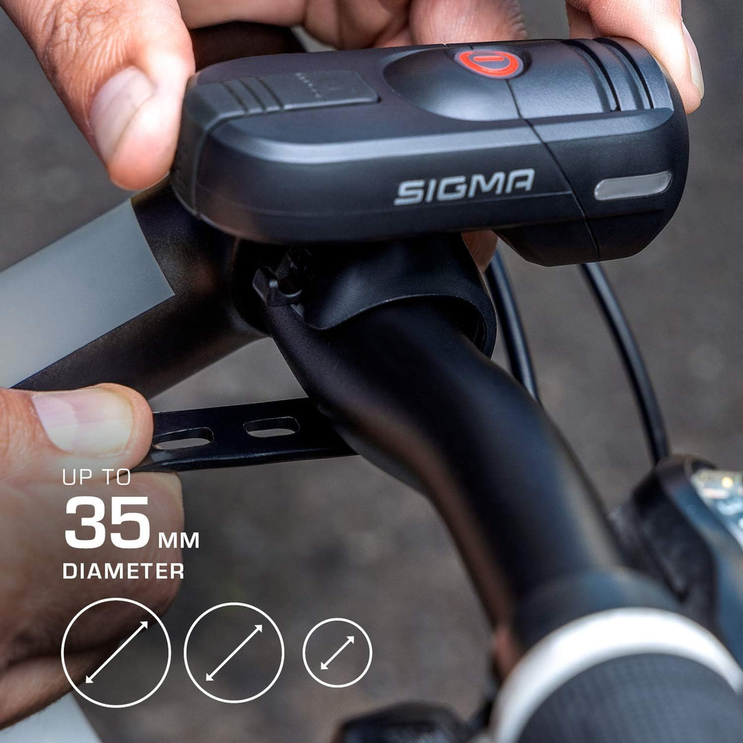 Sigma Sport - Aura 45 | LED Fahrradlicht 45 Lux | StVZO zugelassenes, akkubetriebenes Vorderlicht Si