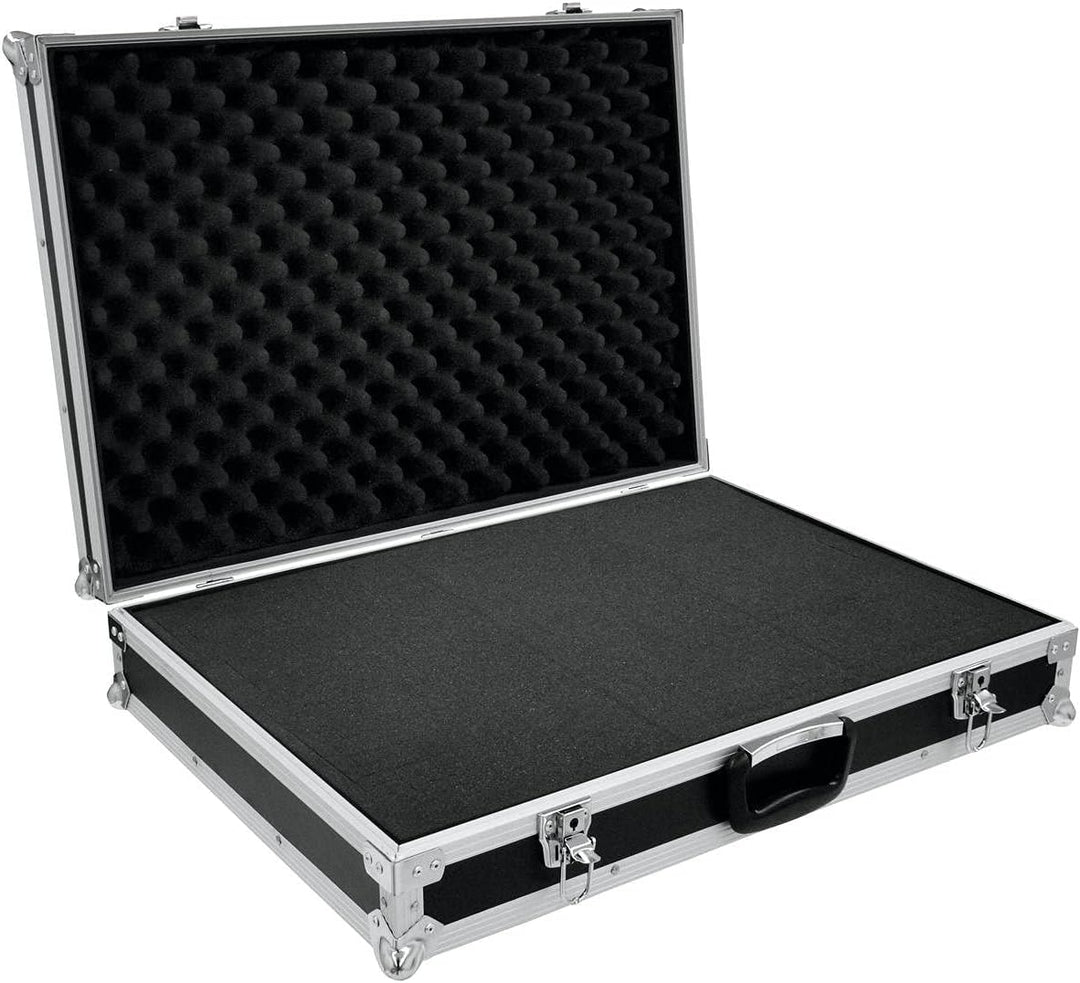 ROADINGER Universal-Koffer-Case FOAM GR-2 schwarz | Flightcase mit flexibler Schaumeinlage und 650 x