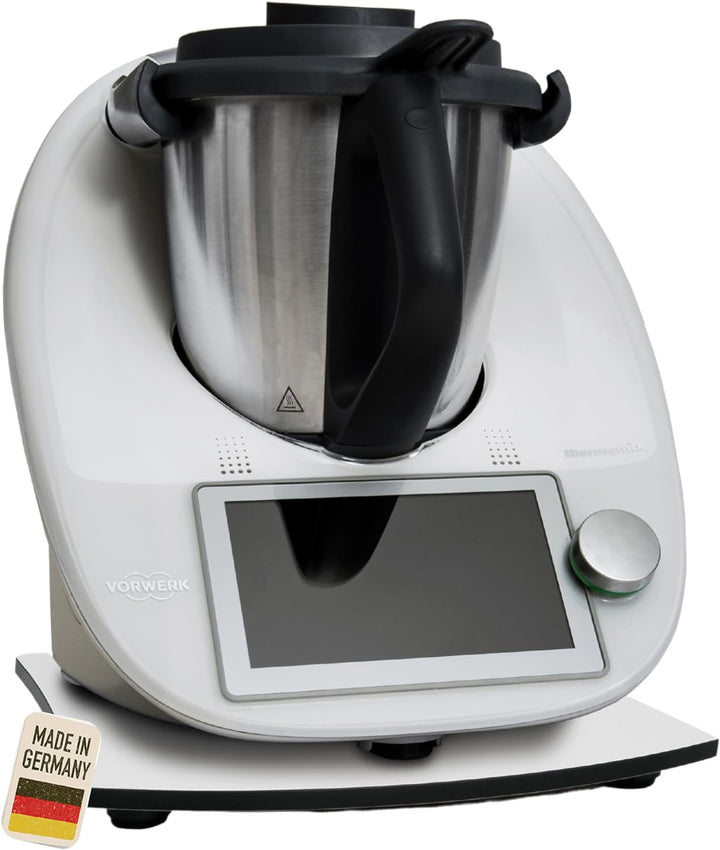 Gleitbrett passend für den Thermomix TM6 / TM5 aus HPL in Weiss von Leckerhelfer Weiss aus Hpl