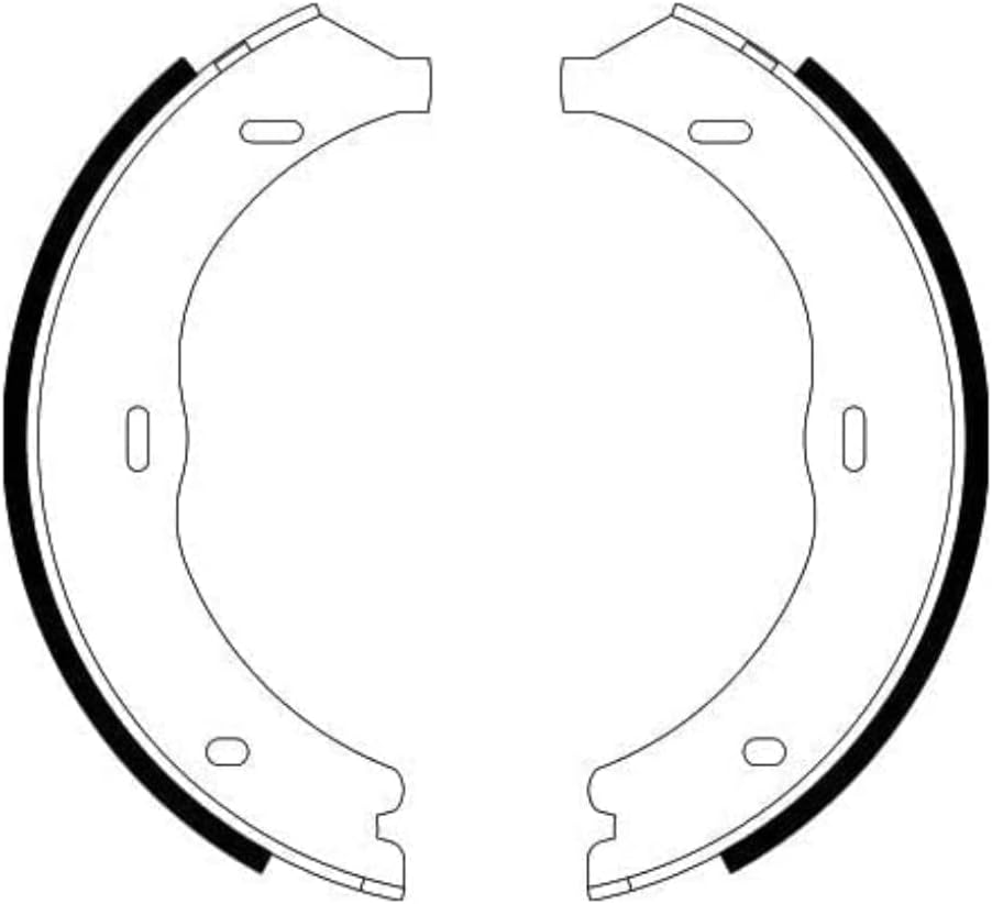 HELLA PAGID 8DA 355 050-561 Bremsbackensatz, Feststellbremse - H9685 - für u.a. MERCEDES-BENZ