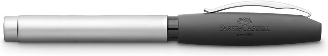 Faber-Castell 148523 - Füllfederhalter Basic Metall matt, Feder B, Silber, 1 Stück silber matt Fülle