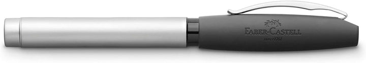 Faber-Castell 148520 - Füllfederhalter Basic Metall matt, Feder M, Silber, 1 Stück silber matt Fülle