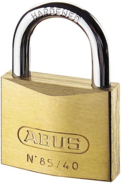 ABUS Vorhängeschloss Messing 85/50 gl.-2701 - gleichschliessend - für Kellertüren, Schuppen u. v. m.