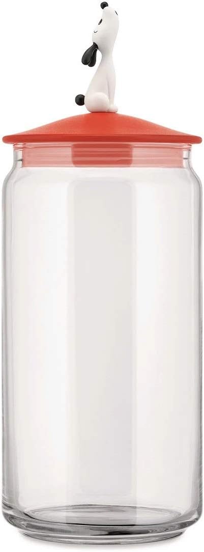 Alessi LULA' JAR,BARATTOLI CANI RO, thermoplastischem Harz,Glas, Mehrfarbig, One Size